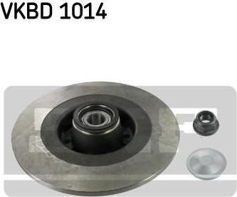 SKF VKBD 1014 тормозной диск на RENAULT MEGANE II универсал (KM0/1_)