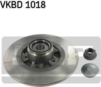 SKF VKBD 1018 тормозной диск на RENAULT KANGOO BE BOP (KW0/1_)