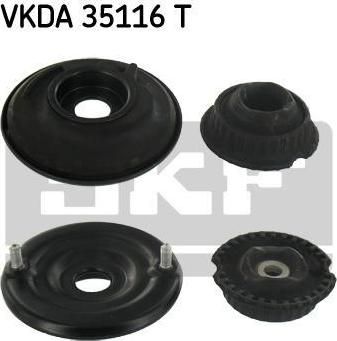 SKF VKDA35116T Опора амортизатора переднего(к-т=2шт. опоры + 2шт. тарелки пружины) VAG A6 97-05 (4D0412377F)