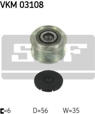 SKF VKM 03108 механизм свободного хода генератора на FIAT DUCATO фургон (244)