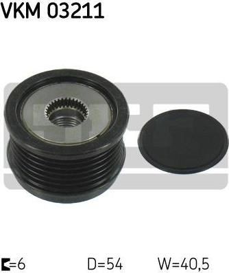 SKF VKM 03211 механизм свободного хода генератора на ALFA ROMEO GIULIETTA (940)