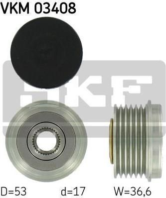 SKF VKM 03408 механизм свободного хода генератора на FORD MONDEO III седан (B4Y)