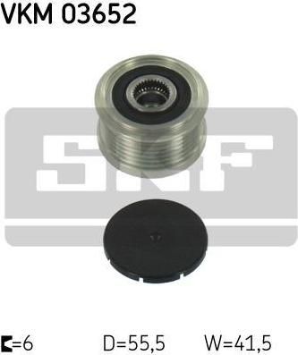 SKF VKM 03652 механизм свободного хода генератора на VOLVO V40 универсал (VW)