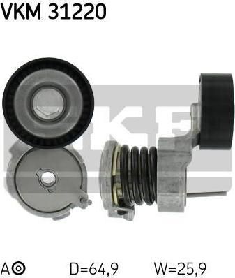 SKF VKM 31220 Ролик-натяжитель приводного ремня SKODA Fabia/Roomster/VW Polo 1.2L (03E903133A)