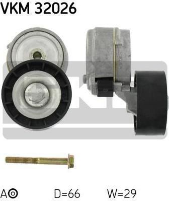 SKF VKM 32026 натяжной ролик, поликлиновой ремень на ALFA ROMEO 147 (937)