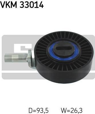 SKF VKM 33014 натяжной ролик, поликлиновой ремень на PEUGEOT BOXER фургон (230L)