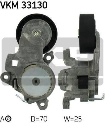 SKF VKM 33130 натяжной ролик, поликлиновой ремень на PEUGEOT 407 (6D_)