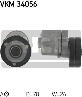 SKF VKM 34056 Ролик натяжной, поликлиновой ремень