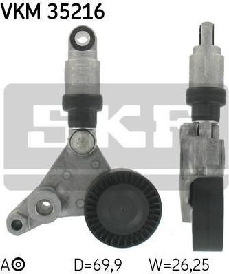 SKF VKM 35216 натяжной ролик, поликлиновой ремень на OPEL VECTRA C