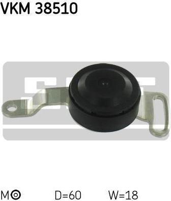 SKF VKM 38510 натяжной ролик, поликлиновой ремень на SMART ROADSTER (452)