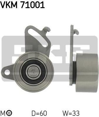 SKF VKM 71001 натяжной ролик, ремень грм на TOYOTA HIACE II Wagon (LH7_, LH5_, LH6_, YH7_, YH6_, YH5_)