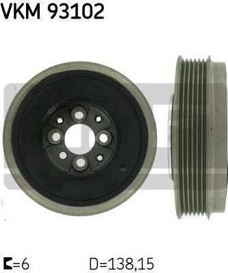 SKF VKM 93102 ременный шкив, коленчатый вал на VW GOLF IV (1J1)