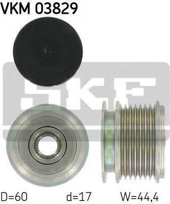 SKF VKM03829 Шкив генератора MB C-Class (W203) 1.8 Kompressor 02-. E-Class (W211) 1.8 Kompressor 02- (2711550115)