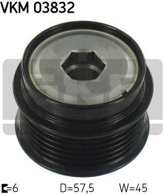 SKF VKM03832 Муфта свободного хода JEEP CHEROKEE 2.5/2.8CRD 01-