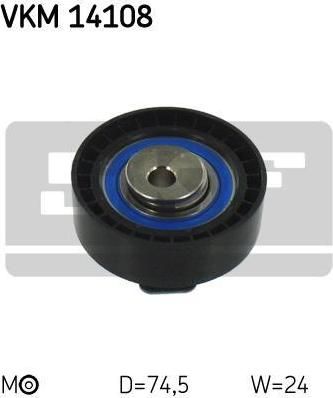 SKF VKM14108 Ролик ремня ГРМ FORD FOCUS I/II/MONDEO IV/TRANSIT 1.8D натяжной (1113174)