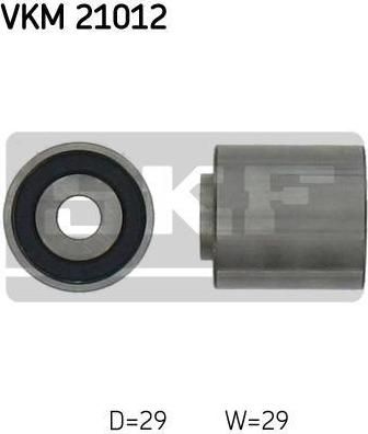 SKF VKM21012 Ролик натяжителя A4 1.9TDI 95-00; Golf IV 1.9TDI 98-02; Passat 1.9TDI 96-00 (28109244)