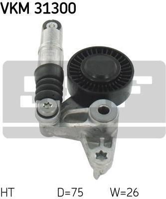 SKF VKM31300 Натяжитель ремня приводного AUDI A4/A6/Q7/VW TOUAREG 2.7D/3.0D 03- (059145201F)