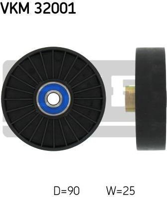 SKF VKM32001 Ролик отклонит.поликлин.ремня