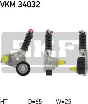 SKF VKM34032 Натяжитель ремня приводного FORD MONDEO/TRANSIT 2.0/2.0D 00- (XS7E6A228CC)