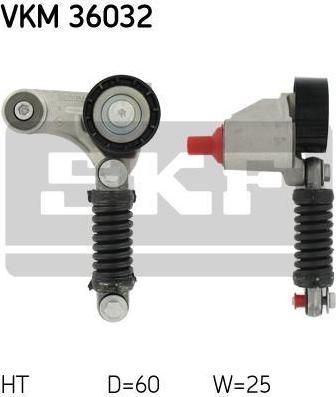 SKF VKM36032 Ролик натяжной п/клин Renault MEGANE I 1.9 dCi 96- gt;
