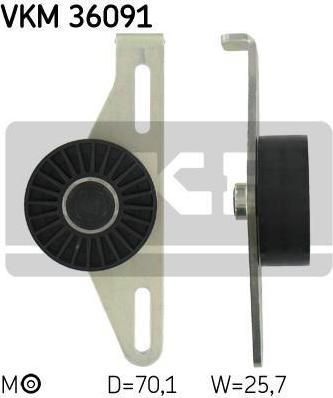 SKF VKM36091 Натяжитель ремня генератора с ГУРом RENAULT LOGAN (82 00 582 997)