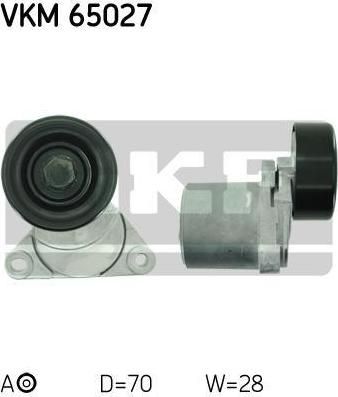 SKF VKM65027 Натяжитель приводного поликлинового ремня KIA (2528127010)