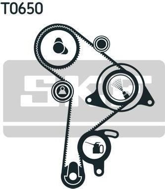 SKF VKMA 01014 комплект ремня грм на VW PASSAT Variant (3A5, 35I)