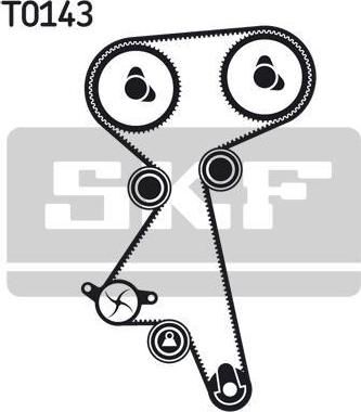 SKF VKMA 02184 комплект ремня грм на ALFA ROMEO 156 (932)