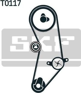 SKF VKMA 02201 комплект ремня грм на FIAT PUNTO (176)