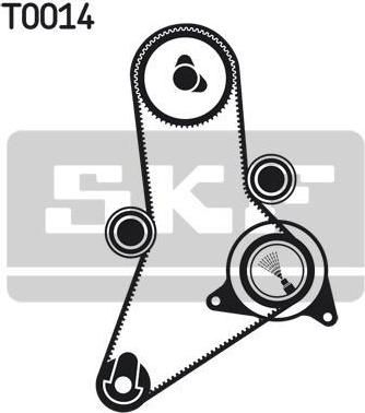 SKF VKMA 02382 комплект ремня грм на FIAT DUCATO Panorama (280)