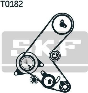 SKF VKMA 05606 комплект ремня грм на OPEL CORSA C (F08, F68)