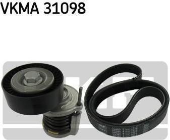 SKF VKMA 31098 поликлиновой ременный комплект на VW PASSAT Variant (3C5)