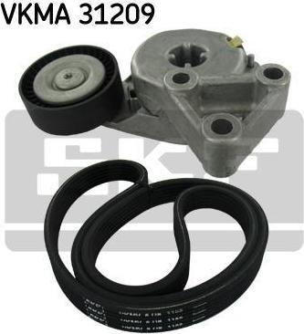 SKF VKMA 31209 поликлиновой ременный комплект на VW LUPO (6X1, 6E1)