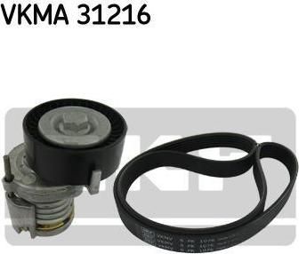 SKF VKMA 31216 поликлиновой ременный комплект на SKODA ROOMSTER Praktik (5J)