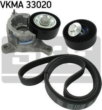 SKF VKMA 33020 поликлиновой ременный комплект на PEUGEOT 206 SW (2E/K)