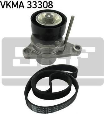 SKF VKMA 33308 поликлиновой ременный комплект на PEUGEOT 308 (4A_, 4C_)