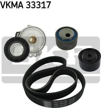SKF VKMA 33317 поликлиновой ременный комплект на FIAT DUCATO фургон (244)
