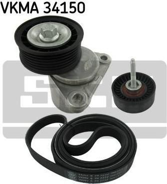 SKF VKMA 34150 поликлиновой ременный комплект на FORD MONDEO III седан (B4Y)