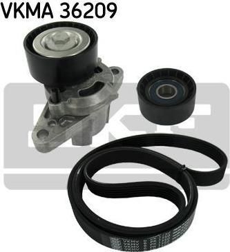 SKF VKMA 36209 поликлиновой ременный комплект на RENAULT CLIO II (BB0/1/2_, CB0/1/2_)