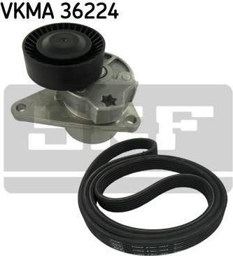 SKF VKMA 36224 поликлиновой ременный комплект на VOLVO S80 I (TS, XY)