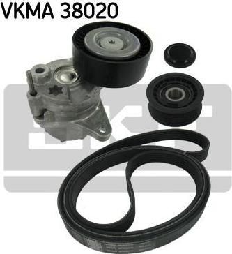 SKF VKMA 38020 поликлиновой ременный комплект на MERCEDES-BENZ M-CLASS (W163)