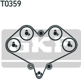 SKF VKMA 92008 комплект ремня грм на NISSAN 300 ZX (Z32)