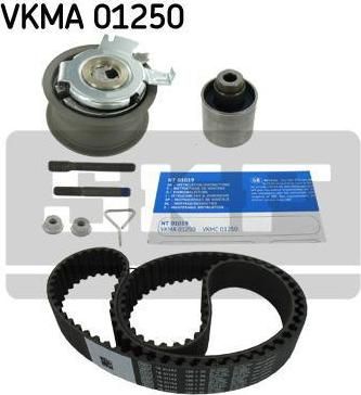 SKF VKMA01250 Ремень ГРМ(к-т) VAG A4/A6/Golf V/Octavia/Jetta III/Passat VI 2,0FSI/TFSI 04-> (06D109119B(ремень) 06D109243B(ролик натяж.) 06D109244E(ролик обвод.) 06B109244(ролик обвод.) (06F198119A)