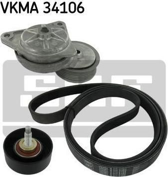 SKF VKMA34106 VKMA34106_!ремкомплект НО Ford Focus/Maverick/Transit 1.8/2.0 16V 99-04