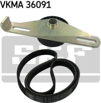 SKF VKMA36091 Ремень поликлин.+ролик