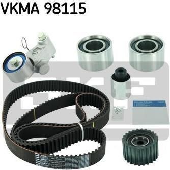 SKF VKMA98115 Ремень ГРМ (к-т) SUBARU Impreza/Forester 2,0/2,5L 00-> +ролик обводной +ролик обводной +ролик обводной + ремень ГРМ (13028AA072)