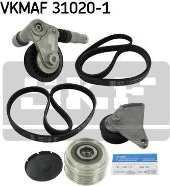 SKF VKMAF 31020-1 поликлиновой ременный комплект на SKODA SUPERB (3U4)