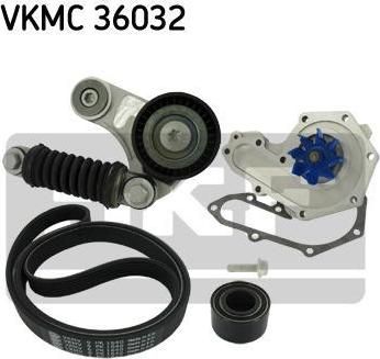 SKF VKMC 36032 водяной насос + комплект ручейковых ремней на RENAULT MEGANE I (BA0/1_)