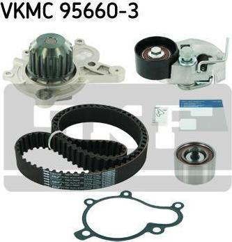 SKF VKMC 95660-3 водяной насос + комплект зубчатого ремня на KIA SPORTAGE (JE_, KM_)
