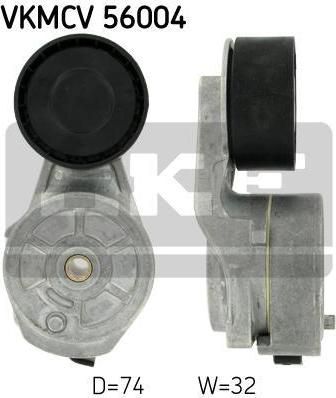 SKF VKMCV 56004 Ролик натяжной, поликлиновой ремень